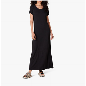 Amazon Essentials Women's Short-Sleeve Maxi Dress, Flowy. Size Small
