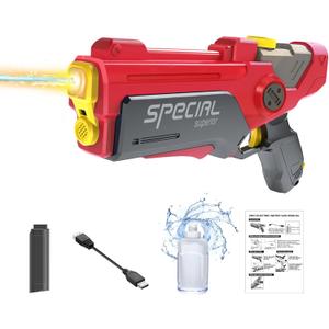 Electric Water Gun for Adults Kids, Long Range Automatic Squirt Guns Pistol Toy with Light Up, Automatic Refill, Powerful High Powered Electric Water Blasters, Summer Outdoor Play, Pool Garden Fun
