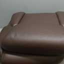 Amazon Basics Classic Puresoft PU Padded Mid-Back Height Adjustable Office Computer Desk Chair with Armrest, 25.75"D x 24.25"W x 42.25"H, Brown