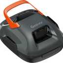 Cordless Robotic Pool Cleaner, Lasts 90 Min, Automatic Vacuum for Above-Ground Pools up to 860 Sq.ft, Portable, Self-Parking, Orange