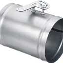 PATIKIL 6" HVAC Duct Manual Volume Damper, Metal Adjustment Airflow Ducting Backdraft Damper Control for Air Ventilation System