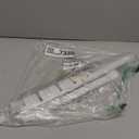 White Tension Curtain Rod for Windows 28 to 48 inch, Adjustable Expandable Pressure Spring Curtain Rod No Drilling, 7/8" Curtain Rod for Bedroom Doorway Closet Door