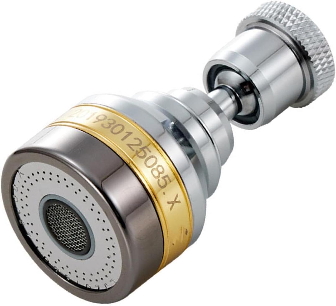 Faucet Sprayer Attachment, 360 Degree Rotatable Splashs Proof Metal Faucet Aerator Spray Head for Home Kitchen(Short Length)