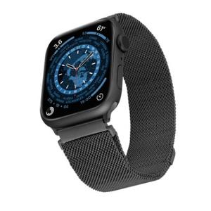 WITHit Stainless Steel Mesh Band for The Apple Watch, Unisex, Black
