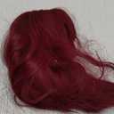 incohair Wine Red Wig with Bangs Women Girls Short Curly Wavy Bob Wig Shoulder Synthetic Halloween Party Wigs Wig Cap Included