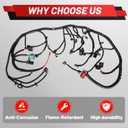 4C3Z12B637AA Upgraded Engine Wiring Harness Compatible with Ford F250 F350 F450 F550 2004 6.0L Powerstroke Diesel for Ford Super Duty 2003-2007 Replace 4C3Z-12B637-AA
