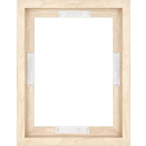 MCS Canvas Float Frames 9x12 Frame, Natural Wood Grain for Finished Canvases, Vertical & Horizontal Wall Hanging Large with Adhesive for Canvas Paintings (1-Pack)