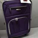 Rockland Pasadena Expandable Spinner Carry-on 19", Purple