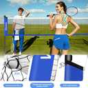 Badminton Set, Portable Outdoor Anti-Sag System Official 20ft x 5ft Easy Setup Durable Net with 4 Rackets, 3 Shuttlecocks & Carry Bag for Backyard, Lawn or Beach Fun