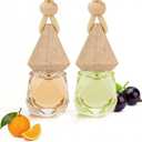 Car Air Freshener Diffuser 2 Pack Hanging Air Freshener Diffuser - Citrus&Jasmine Cedar Breeze Scent Car Fresheners 120 days Long Lasting Vent Clip 0.27 oz Each Air Fresheners Gifts for Women Birthday