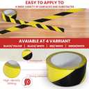 GGR Supplies SST-618C Black & Yellow Hazard Warning Safety Stripe Tape: 4" in. Wide x 18 yds.