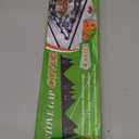 Stainless Steel Stove Gap Covers,Stove Gap Filler, Range Trim Kit, Stove Gap Guards, Heat Resistant and Easy to Clean, Easy retractable Length 13.8" to 27.5", Width 0.79",Black(2PCS)