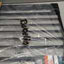 BABELIO 26-28.5 Inch Narrow Easy Install Baby Gate, Auto-Close Pet Gate for Small Stairs and Doorways, NO Drilling Pressure Mounted, NO Extensions, Black