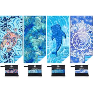 Microfiber Lightweight Beach Towel Sand Free Quick Dry Absorbent Thin Compact Towels for Swimming Pool Camping Beach Accessories Large Easy Pack Travel Things for Vacation Essentials Gift Adult