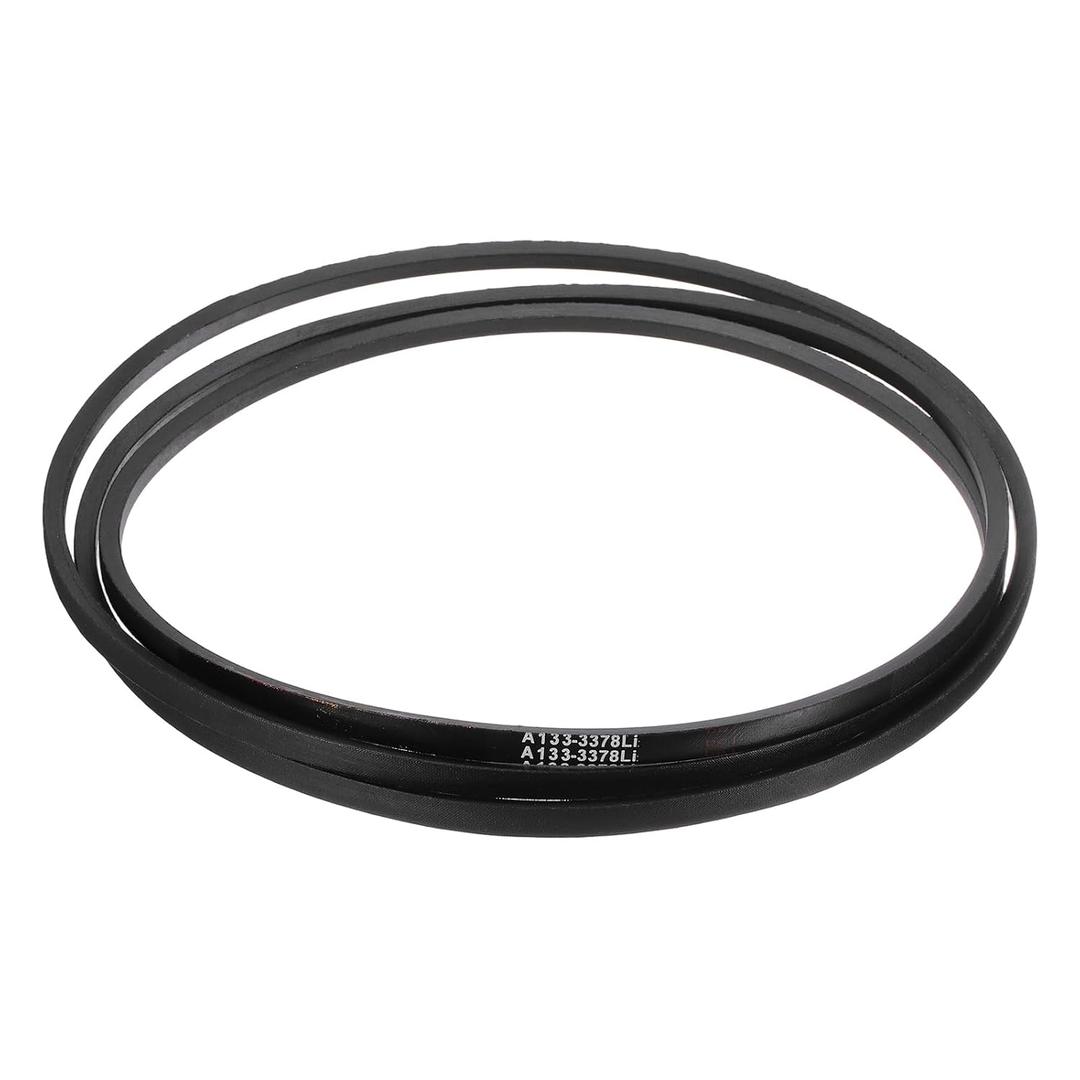uxcell A133 Classic Wrapped Rubber V-Belt, 135" Outside Circumference x 0.51" Width x 0.32" Thick A-Section Rubber Drive Belt