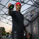 Veeta Superior Medium Wave Brush - Hair Brush for Men with 100% Synthetic Flex Bristles, Curved Design, and Protective Cover - Ideal for Short or Long Wavy Hair