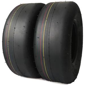 (2 Pack) MAXROLLORS 13x5.00-6 Lawn Mower Tires Tubeless, Replacement 13x5-6 Zero Turn Riding Mower Tire Smooth,4 Ply