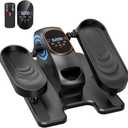 Under Desk Elliptical Machine, Electric Elliptical Leg Exerciser for Seniors with 15 Adjustable Speeds, Quiet Elliptical Exercise Machine, Mini Seated Pedal Exerciser with Remoter Home Office(Black)