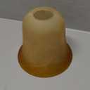 RORIANO Cracks Amber Glass Shade, Lighting Fixture Accessory Lampshade Glass Replacement with 1-5/8-inch Opening Fitter