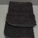 OLANLY Dog Door Mat for Muddy Paws 30x20, Absorbs Moisture and Dirt, Absorbent Non-Slip Washable Doormat, Quick Dry Chenille Mud Mat for Dogs, Entry Indoor Entryway Carpet for Inside Floor, Dark Grey