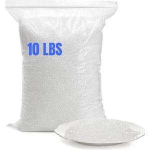 Hiceeden 10 Pounds Poly Pellets, Plastic Stuffing Beads Weighted Polypropylene Beads, Bean Bag Filler Bead for Stuffed Animal Toys, Filling Pillow, Crafts, Clear