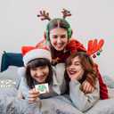 2 x Christmas Exchange Game, Christmas Games Cards With Box, White Elephant Gift Exchange Cards Holiday Present, Christmas Games for A Group Family Coworker Xmas Party Supplies