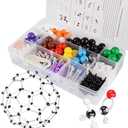 YCHOULEK Molecular Model Kit, 444 Pcs Organic Molecular Chemistry Set, Atom Element Model Kit for Lessons in Chemistry, Molecular Structures Building kit, Ochem Science Gift for Teachers and Students