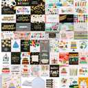 60 Unique Birthday Cards with Envelopes, 4x6 Blank Birthday Cards Bulk, Happy Birthday Cards for Office, Family, Friends