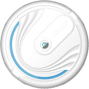 Toyvian Rumba Simulated Sweeping Robot Toy Cleaning Machine Kids Vacuum with Suction Toy Robot Vacuum Cleaner Toddler Robot Vacuum Toy for Kids Infant Toy Kid Baby Cosplay (White)