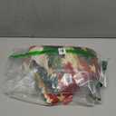 AVOIN colorlife Christmas Star Snowflake Red Christmas Tree Skirt 36 Inch, Evergreen Trees Ornament Winter Holiday Mat Decoration