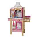 KidKraft Cook With Barbie Wooden Play Kitchen with Lights, Sounds, Water-Reveal Food and 30 accessories