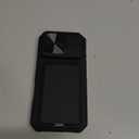 SSLOTSCASE for iPhone 17 Pro Case with Card Holder & Kickstand & Slide Camera Lens Cover & Camera Stand & Wallet, Military-Grade Heavy Duty Rugged Phone Case Cover for iPhone 17 Pro 6.3'' 2025, Black