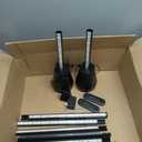 RGB Floor Lamp, Smart LED Corner Lamp for Living Room Bedroom, 16 Million DIY Colors Standing Lamp with Music Sync App & Remote Control, Cool Modern Mood Light Ambient Lighting, Black, Pack of 2