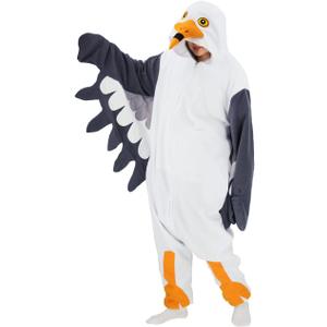 vavalad Adult Onesie Costume Halloween Christmas Cosplay Funny Costume Women Men (Small, Seagull)