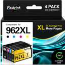 Compatible 962XL Ink Cartridges Replacement for HP 962XL Ink Cartridges Combo Pack 962 XL Ink Work with HP OfficeJet Pro 9010 Ink 9015 9018 9025 9012 9020 Printer Ink (4 Pack,hp962xl 962 Ink)