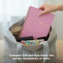 2 x Blue Sky Undated Planner Calendar, 5 x 8 Weekly View Organizer, Twin-Wire Binding, Flexible Cover, Blank Notes Pages for Goal-Setting and Productivity (Imperial Rose, 5" x 8")