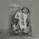 Larmstom 3.5" S-Hooks with Safety Clasps, Rustproof Coated S Metal Hooks for Hanging Plants, Kitchen Utensils, Jeans, Bags, Pots and Pans, 12 Pack Black