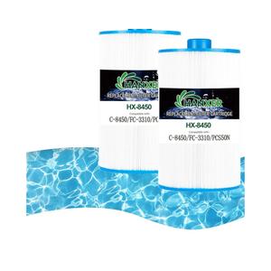 C-8450 Spa Filter Cartridge Replaces for Filbur FC-3310, PCS50N, 100593, 3301-2261, 80501 Maax Spas/Coleman Spas, 50 sq.ft Hot Tub Filter, 2 Pack