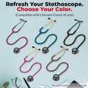 Stethoscope Replacement Tubing Compatible with Littman Classic III  Durable, Flexible Stethoscope Tube Accessory to Replace Damaged Tubing (Caribbean Blue)