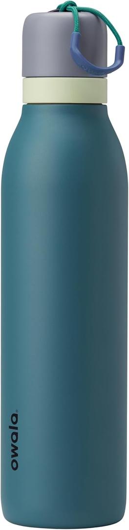 Owala FreeSip Twist Insulated Stainless Steel Water Bottle with Straw for Sports and Travel, BPA-Free, 24-oz, Denim