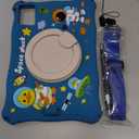 Tablet Case for Lenovo Tab M11 TB330FU 11"/Lenovo Pad 2024 TB331FC,Soft Anti-Stress Silicone Case with Rotate Stand/Pencil Holder/Shoulder Strap/Pen for Lenovo Tab M11 11 inch (Sea Blue)