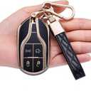 Key Fob Cover for Maserati,Soft TPU Key Case Shell Compatible with 2013-up Maserati Quattroporte,Ghibli,2017-up