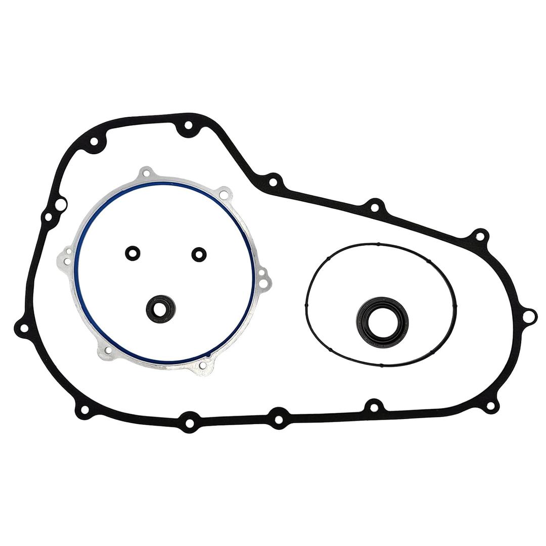 Primary Cover Gasket Kit Compatible with 2007-2016 Harley Davidson Twin Cam Bagger Touring Models FLH FLT Electra Glide/Road King/Street Glides