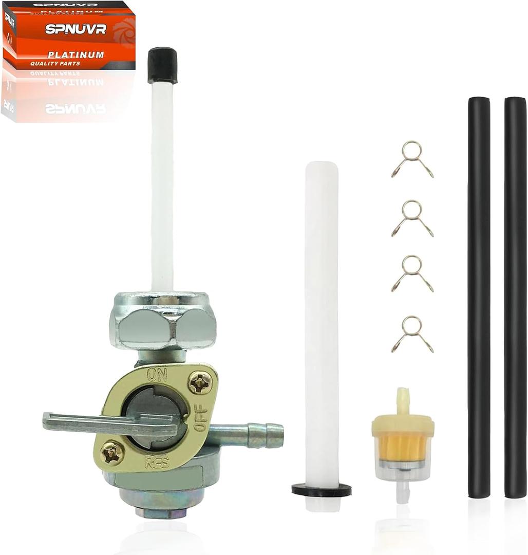 Motorcycle Fuel Petcock For HONDA CB550F CB750F SUPER SPORT CB Fuel Tap Motorcycle Petcock Fuel Switch Valve with Diesel Fuel Filter Hoses and Clips M-YXKG13-8a-1 (M16 x 1.5mm)