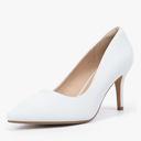 IDIFU IN3 High Heels Pumps Closed Toe Heels Women's Pumps Stiletto Pointed Toe Dress Shoes Wedding Prom Bridal Work Office Bride Bridesmaid Guest Trendy Dressy Fashion Comfortable Classic Pumps Shoes, Size 8