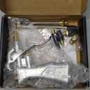 JASTIND Industrial Air Blow Gun with Brass Adjustable Air Flow Nozzle and 2 Steel Extension, Pneumatic Air Compressor Accessory Tool Dust Cleaning and Blower Gun