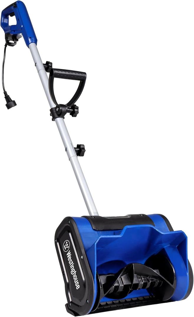 Westinghouse WSnow11S Corded Snow Shovel, 11-inches Wide, Electric Snow Shovel with 20ft Throwing Distance, Plows 300lbs/min for Driveway/Steps/Sidewalk/Porch