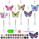 Diamond Art Kits for Kids Ages 6-12: Gifts for 7 8 9 10 Year Old Girls Teens Birthday Gifts Creative Arts & Crafts for Girls Boys DIY Wind Chime & Suncatcher Craft Kit Crystal Decor Kit Butterfly