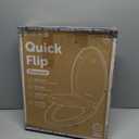 Jool Baby Quick Flip Toilet Seat with Built-in Potty & Splash Guard for Toddler Training, Slow Close (Elongated)
