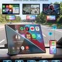 11" Ultra Large Wireless Carplay & Android Auto Screen for Car | Apple Carplay HD Touchscreen with Bluetooth, 360 Swivel 4K Dash Cam, 1080P Backup Camera, GPS, Mirror Link, Voice Control,FM
